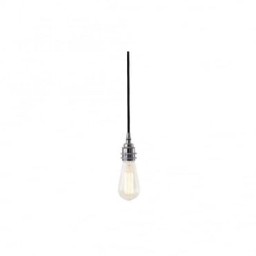 DILI - Round Braided Suspension Ceiling Pendant Light In Polished Chrome