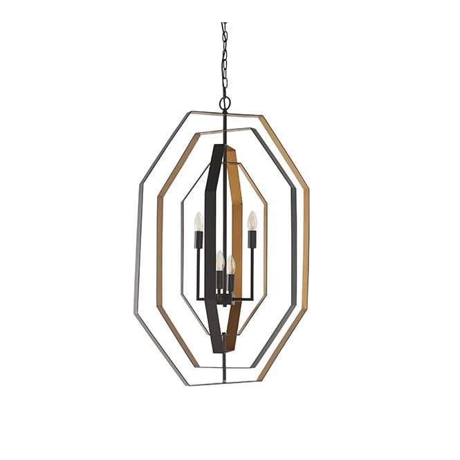 DIVERGENT Extra Large Geometric Frame Chandelier