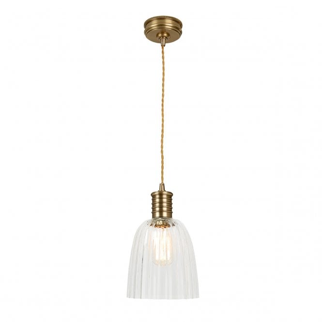 DOUILLE - Aged Brass Ceiling Pendant