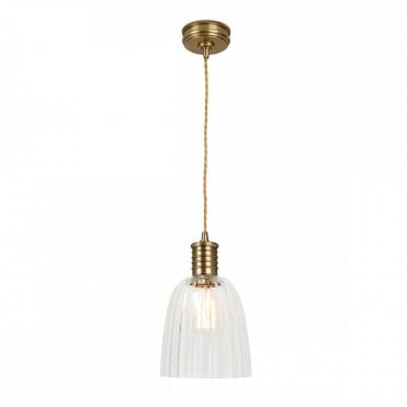 DOUILLE - Aged Brass Ceiling Pendant