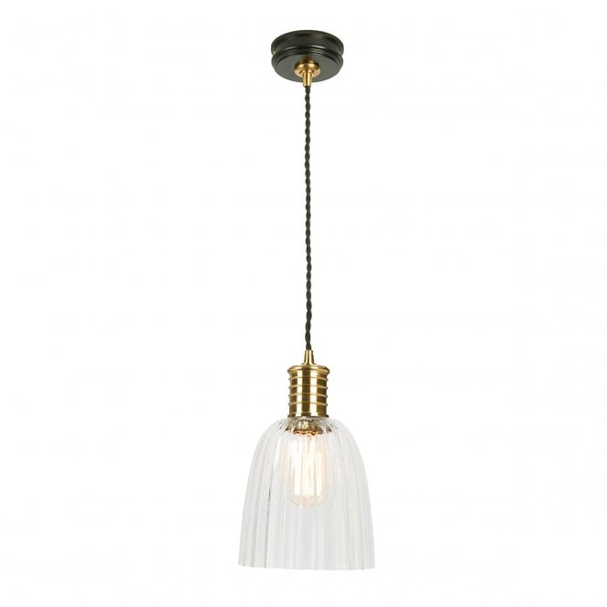 DOUILLE - Black/Polished Brass Ceiling Pendant
