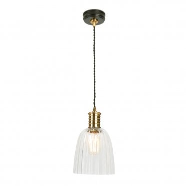 DOUILLE - Black/Polished Brass Ceiling Pendant