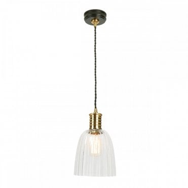 DOUILLE - Black/Polished Brass Ceiling Pendant