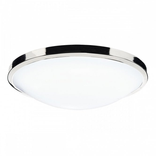 DOVER Bathroom Flush IP44 Ceiling Light Polished Chrome