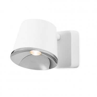 DRONE - 1 X LED Cree 7W Matte White Wall in White