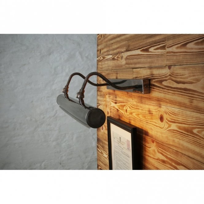 DUBLIN - 60.5Cm Solid Brass Picture Light In Antique Silver