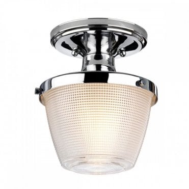 Semi-Flush Ceiling Light Mount in Polished Chrome