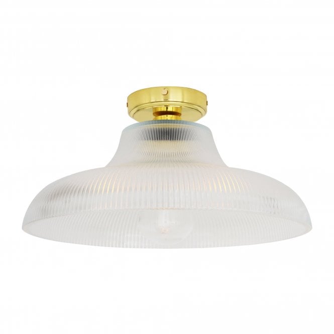 DYLAN Ceiling Industrial Bathroom Ceiling Light Polished Brass IP65