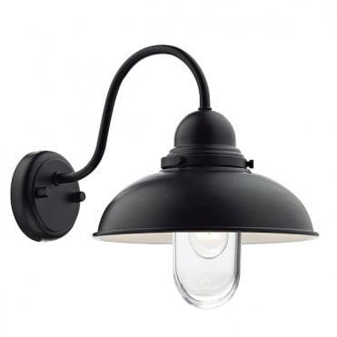 Exterior 1 Light Wall Bracket Matt Black Ip44