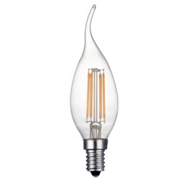 E14 Bent Tip E14 Candle Bulb | Dimmable