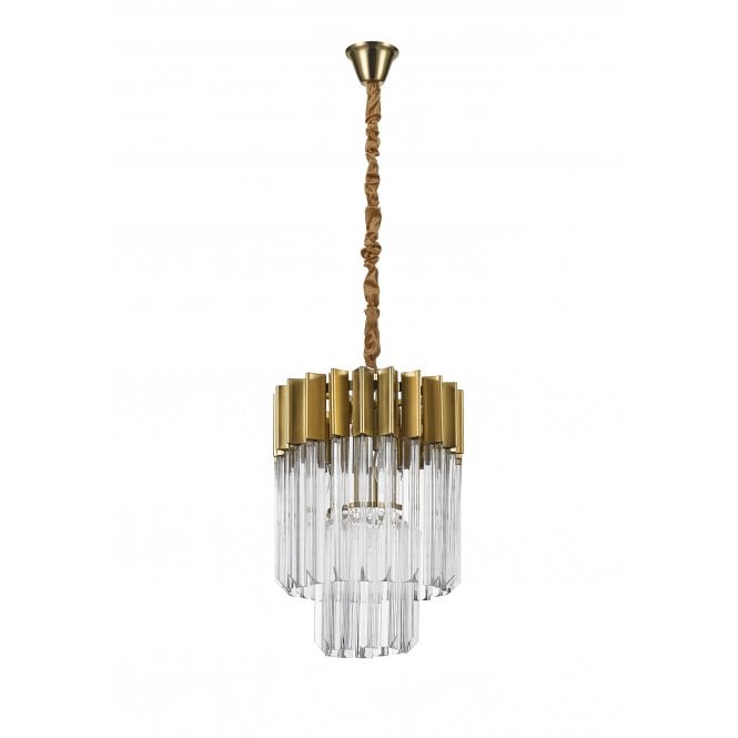ECHELONS Brass/Glass Ceiling Pendant Light
