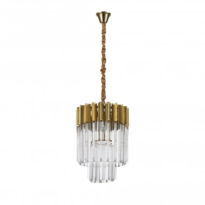 ECHELONS Brass/Glass Ceiling Pendant Light