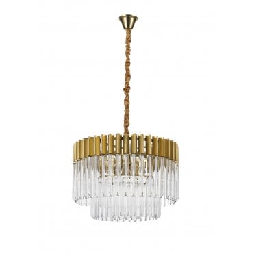 ECHELONS Brass/Glass Ceiling Pendant Light