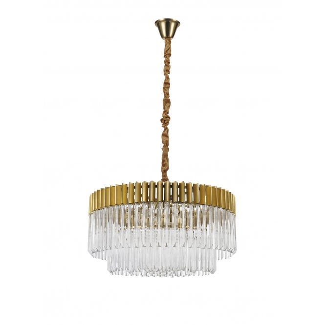 ECHELONS Brass/Glass Ceiling Pendant Light