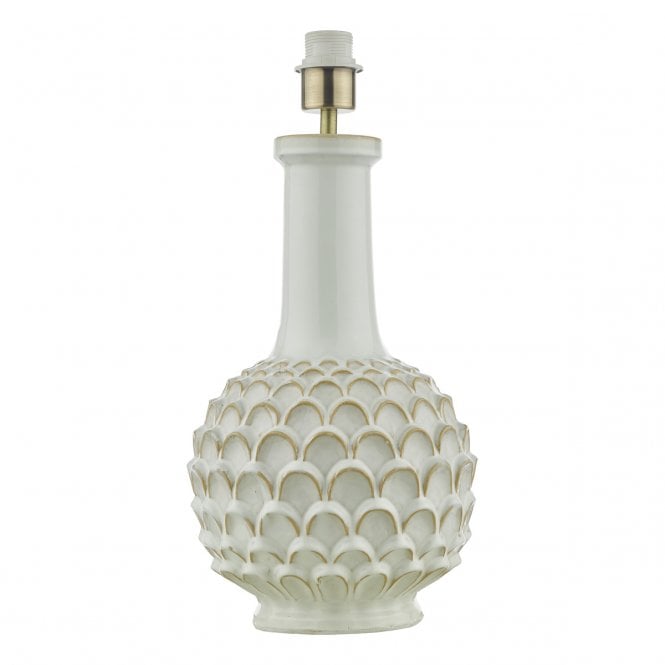 EDLYN Table Lamp | White Reactive Glaze Base Only