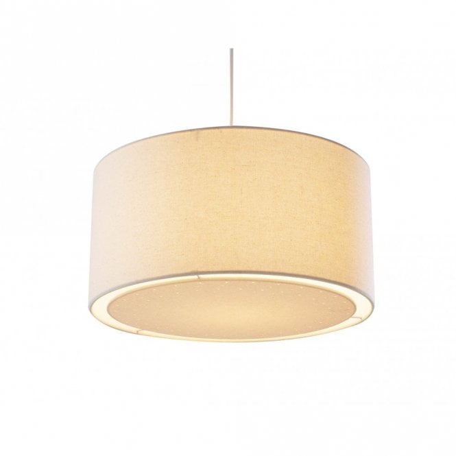 EDWARD - Easy Fit Cream Ceiling Light Shade