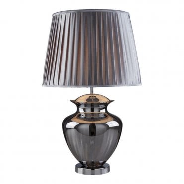 ELINA Large Glass Table Lamp with Shade