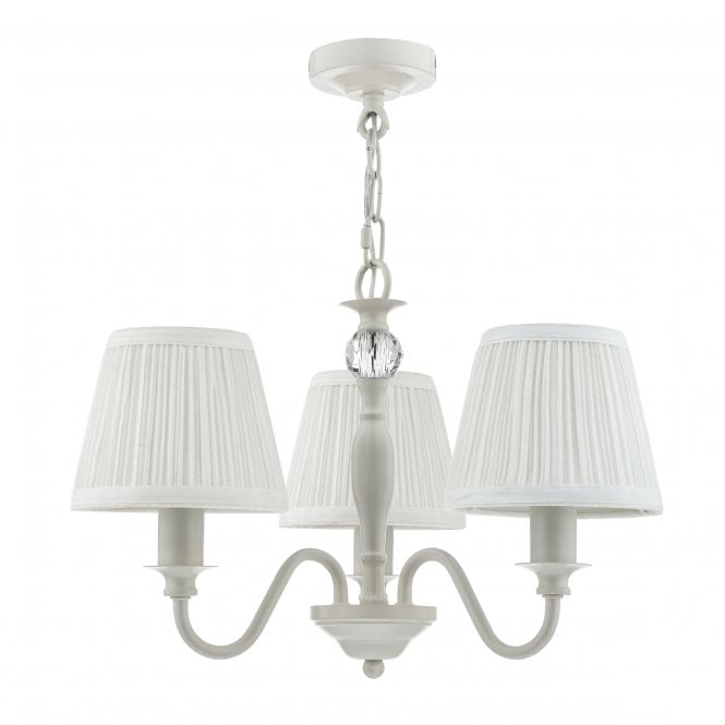 Ellis Grey 3 Light Pendant with Ivory Shades