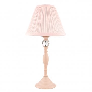 Pink Table Lamp Pink With Crystal