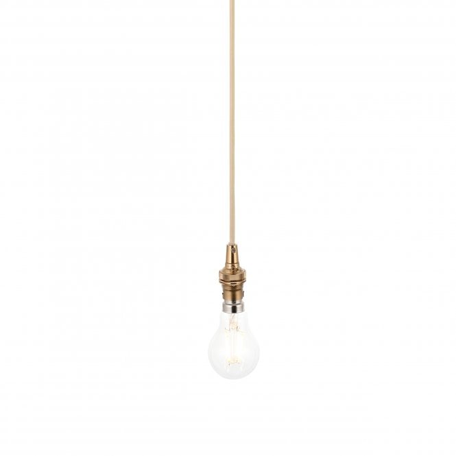 Eltham Suspension - Brass with Natural Cable