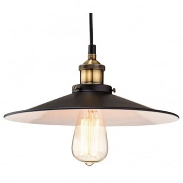 EMPIRE - Black With Antique Brass Ceiling Pendant