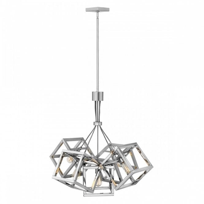 ENSEMBLE 5 Light Ceiling Pendant Polished Nickel