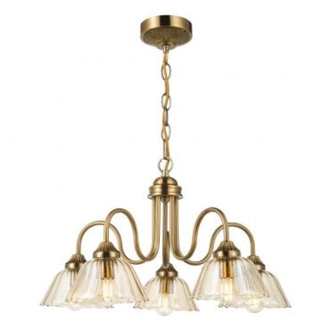 antique bronze ceiling pendant with amber glass shades