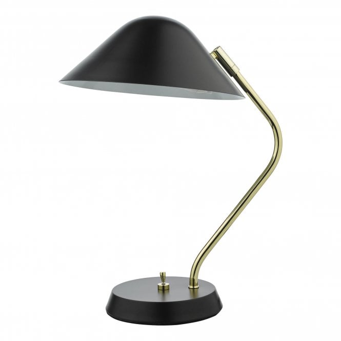 ERNA Table Lamp Polished Brass Satin Black