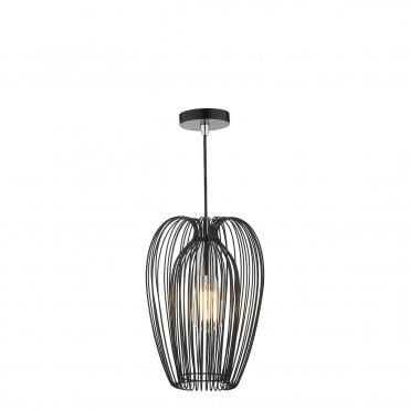 Scandi style wire ceiling pendant