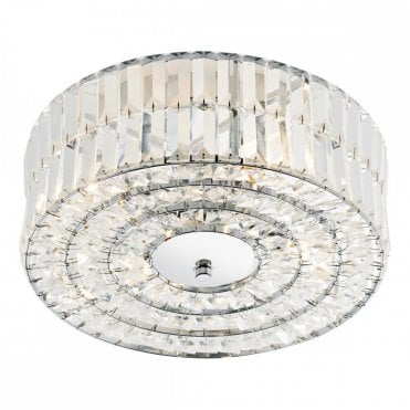 ERROL - Circular Crystal Light For Low Ceilings