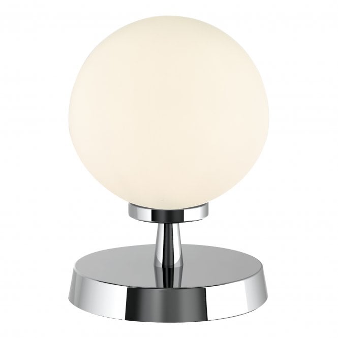 ESBEN Touch Table Lamp Chrome With Opal Glass