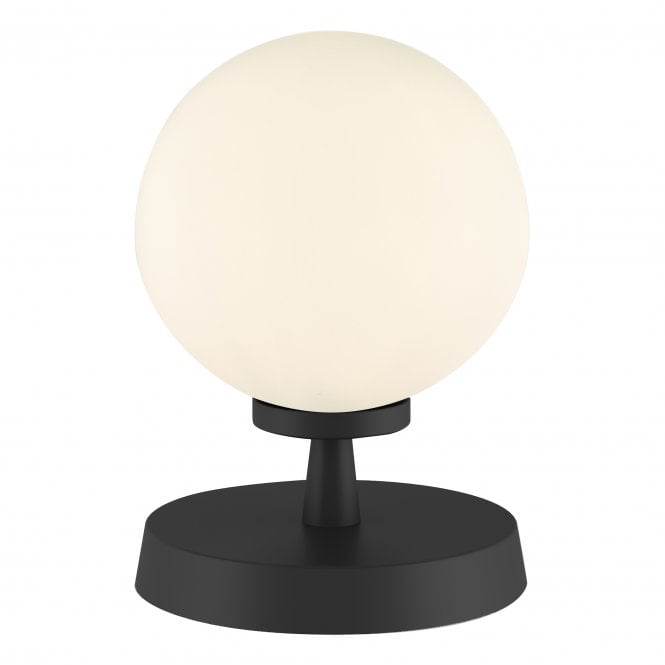 ESBEN Touch Table Lamp Matt Black With Opal Glass
