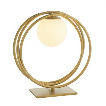 Loop Brushed Gold Table Light
