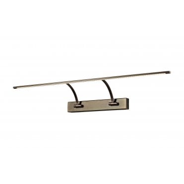 EXHIBITION Large 2 Arm Wall Lamp Picture Light, 3000K, Bronze,