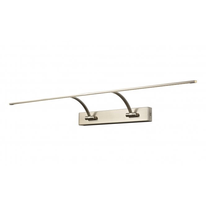 EXHIBITION Large 2 Arm Wall Lamp Picture Light, 3000K, Satin Nickel,