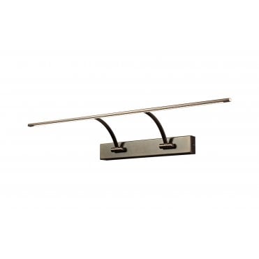 EXHIBITION Small 2 Arm Wall Lamp Picture Light, 3000K, Bronze,