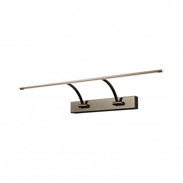 EXHIBITION Small 2 Arm Wall Lamp Picture Light, 3000K, Bronze,