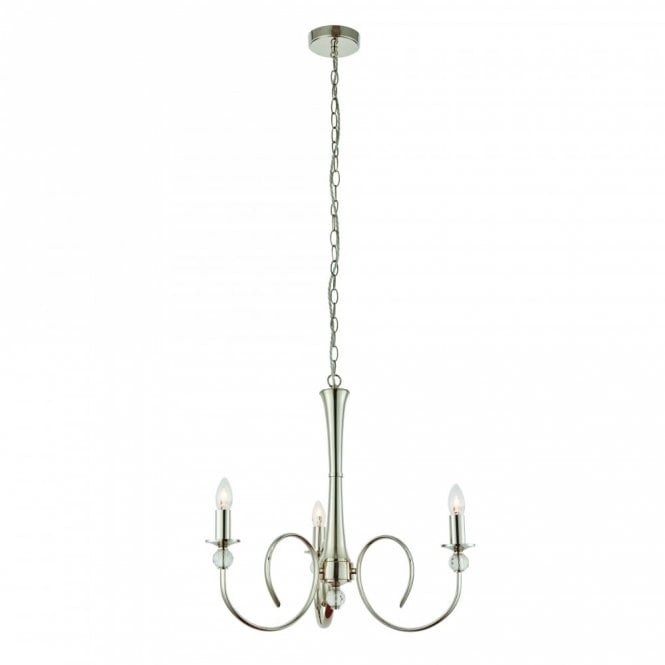 FABIA 3Lt Pendant Polished Nickel
