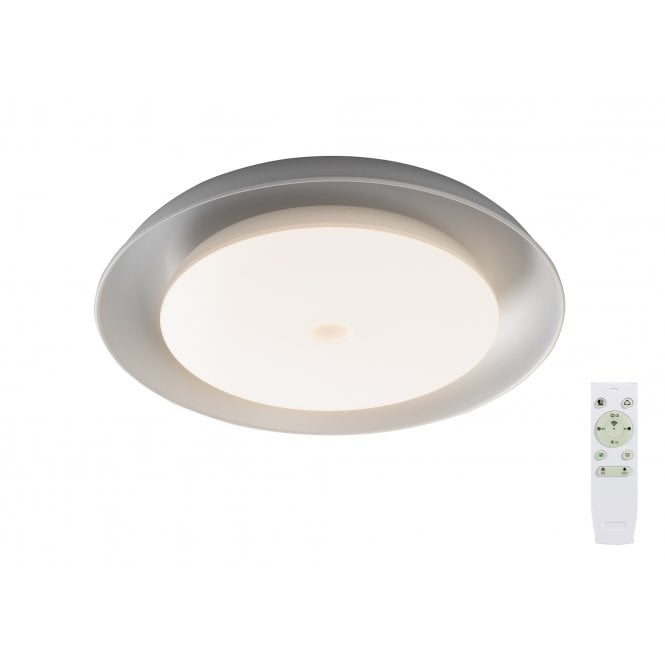 FABIAN Bluetooth Colour Changing Ceiling Flush Light with Remote Control