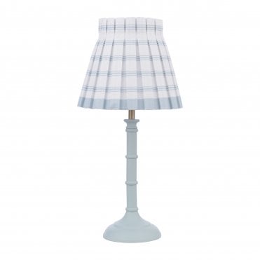green table lamp with shade