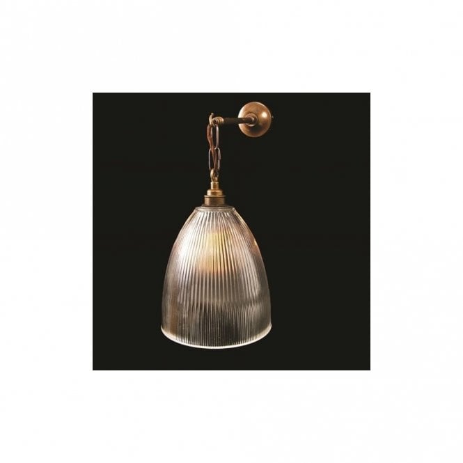 FEND - Prismatic Wall Light In Antique Brass