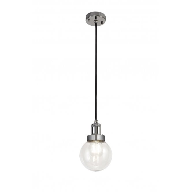FESTIVAL Ceiling Pendant Light titanium Silver/Polished Chrome