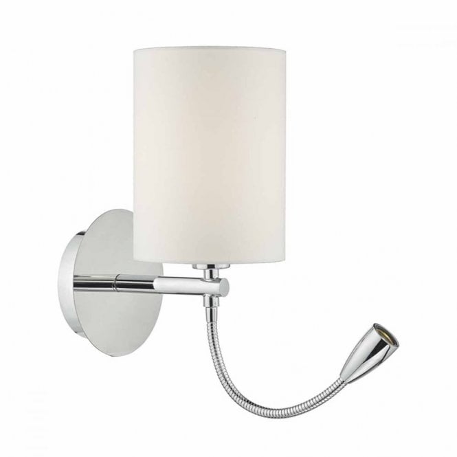 FETA - LED Wall Light Polished Chrome Base Only , Switched