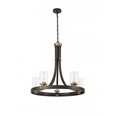 FEUDAL Brown Oxide/Bronze Ceiling Pendant Light