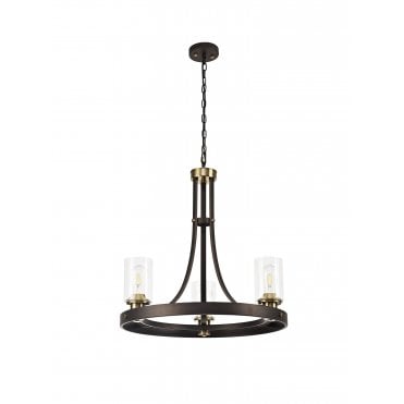 FEUDAL Brown Oxide/Bronze Ceiling Pendant