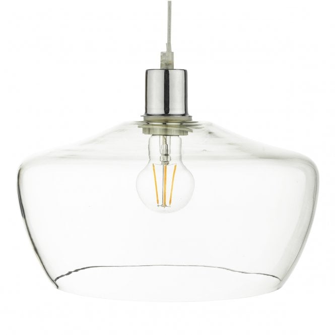 FIDELLA Easy Fit Ceiling Shade Clear Glass