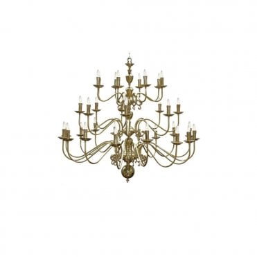 FLEMISH - Chandelier 16+8+8 Arm In Polished Brass