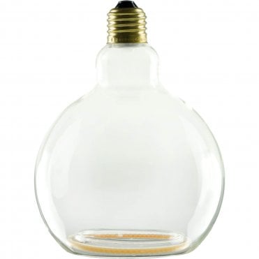55015 LED floating globe 125 bulb with ambient dimming, clear glass, soft filament, E27 fitting