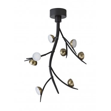 Ceiling light Black/Antique Brass Nature Inspired