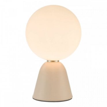  Table Lamp Pink Opal Glass